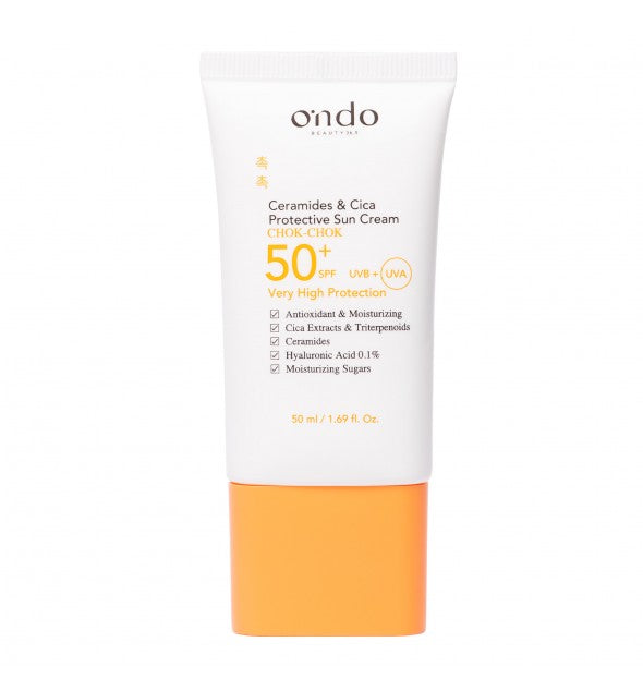 O'NDO CERAMIDES & CICA PROTECTIVE SUN CREAM SPF50+/UVB+ 50ML