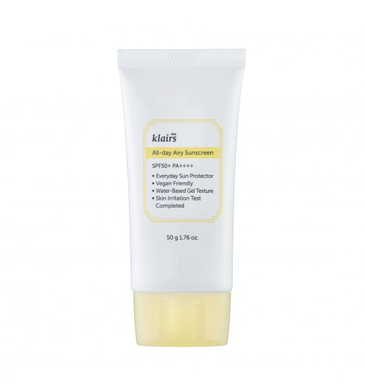 KLAIRS ALL-DAY AIRY SUNSCREEN SPF50+/++++  50ML