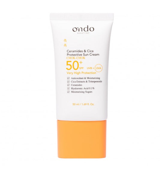 O'NDO CERAMIDES & CICA PROTECTIVE SUN CREAM SPF50+/UVB+   50ML